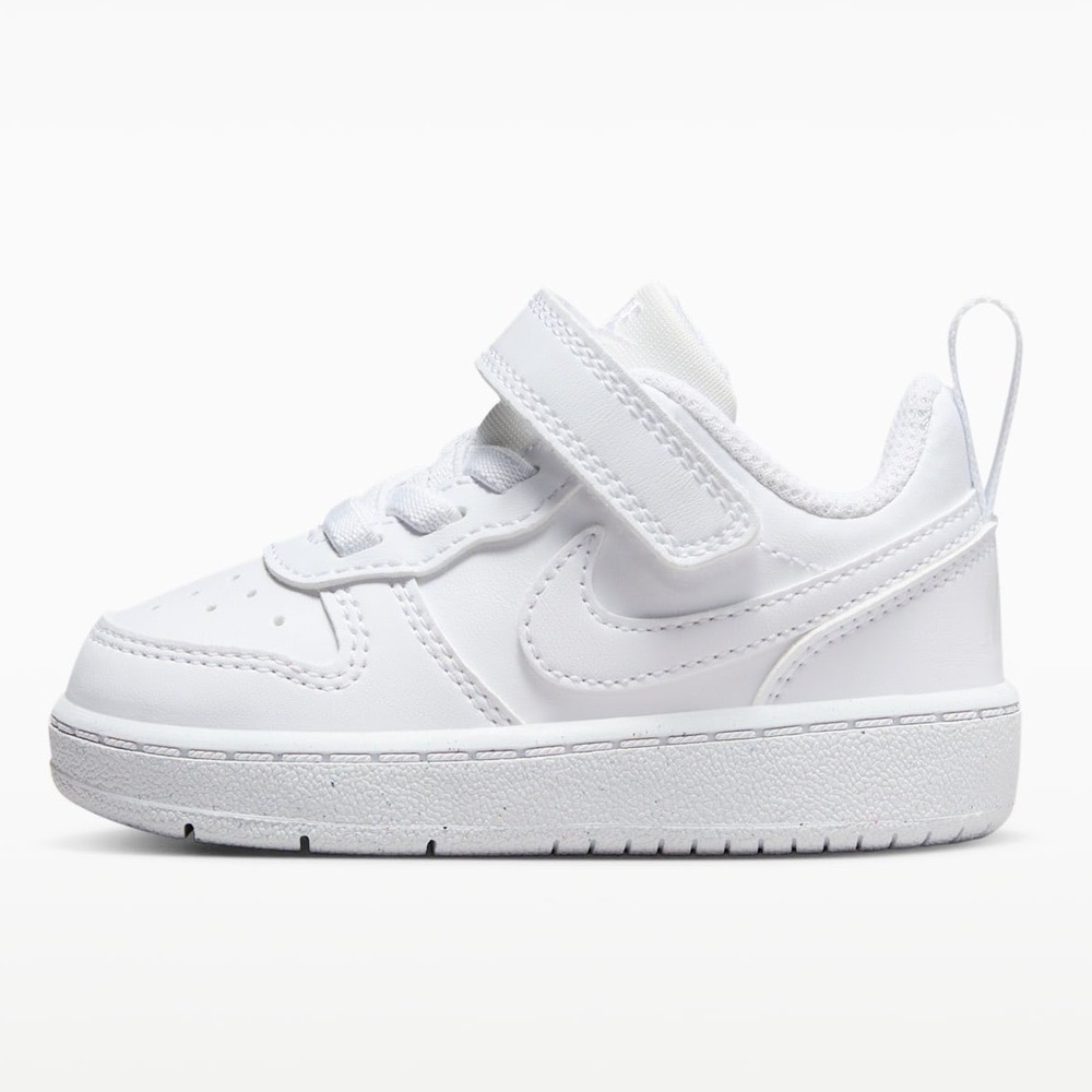 Nike Court Borough Low 2 White Toddler Shoes BQ5453-100 Size 5C